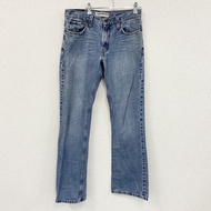 Levi's 低靴型 523 牛仔褲/牛仔褲，拉鍊門襟，靛藍色，尺寸 W32（古著）