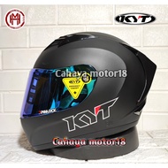 KYT R10 BLACK DOP SPOILER 3D HELMET HANDSOME PACKAGE | FULL FACE