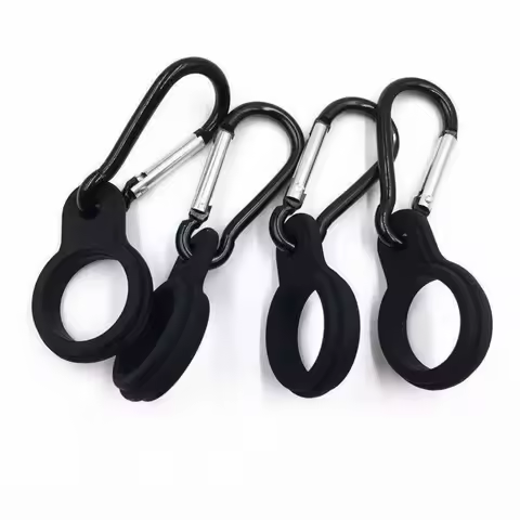 1/3/5PCS Kettle Hanging Buckle Carabiner Silicone Sports Water Bottle Holder Outdoor Camp Camping Po
