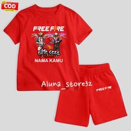 KATUN Children's CHARACTER SET CLOTHES FF FREE NAME 2025 TOPS T-SHIRTS SHORTS COTTON MATERIAL