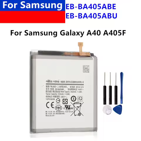 3100mAh Battery EB-BA405ABE EB-BA405ABU For Samsung Galaxy A40 2019 SM-A405FM/DS A405FN/DS GH82-1958