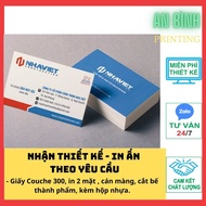 5 hộp=500 cái In card visit name card danh thiếp thẻ tích điểm thẻ bảo hành card thanks theo yêu cầu
