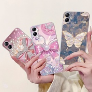 For Samsung Galaxy A04 A04e Case SM-A042F SM-A045F Cover Popular Butterfly Bowknot Cartoon Soft Bump