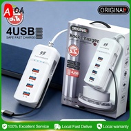 66W 4-Port USB Charging Hub, GaN Fast Wall Charger for Gaming Devices Nintendo Switch iPhone Android