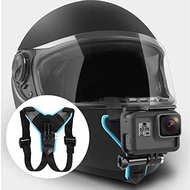 Motorcycle Helmet Chin Mount Universal Helmet Chin Mount Phone Holder Strap for GoPro Hero 7/6/5/4