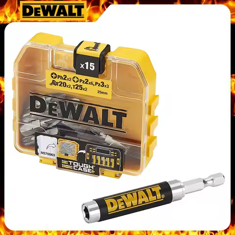 DEWALT DT71511 Screwdriver Bit Set 16PCS Telescopic Magnet Holder Inserts Storage Electric Drill PH2