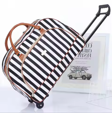 Women Travel Trolley luggage bag Rolling luggage Bag cabin size luggage for travel trolley bag for w