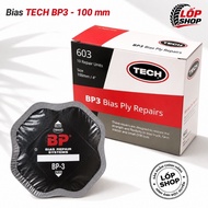 Box of 10 premium Bias TECH BP3 tire patches - JENA BP3 100x100, flexible. specializes in patching d