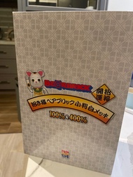 全新 Bearbrick Lucky Cat 小判 招財貓 400%+100%