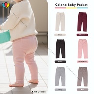 Baby Pocket Pants Size 0-24 Months Plain Cotton Rib/ Clana Long Boys Girls Baby 0-6 6-12 Months 6-18
