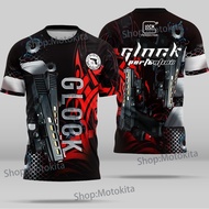 Glock T-Shirt for Men Printed Team Glock Jersey New Design Full Sublimation Sportwear