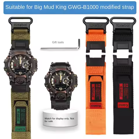 GWG-B1000 Nylon Watch Strap for Casio GSHOCK 5713 GWG-B1000-1A Third Generation Big Mud King Modifie
