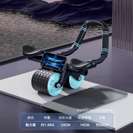 【READY STOCK】ABS Roller Elbow Support Rebound Roller Wheel Mutes Abdominal Training Wheel Roller Fit