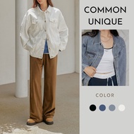 [Common Unique] [Seolhyun, Ahn Yujin (IVE) wearing] Tom over fit denim jacket_U33