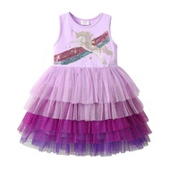 dress for kids girls 7 to 8 dress for kids girls VIKITA Kids Sleeveless Dress Sequin Unicorn Rainbow