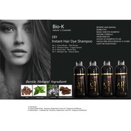 BIO K Hair Dye Colour Shampoo/Permanent Grey white Hair Turn to Black /Grey Hair Dye Shampoo/Instant