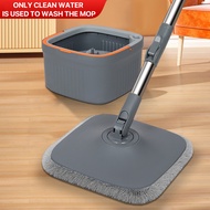 Joybos Self Wash Spin Mop M16 White Gray Spinner Flat 360 Rotating Cleaner With Turbo Flushing Bucke