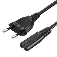 For Laptop Notebook PC Replacement Eu Male To IEC320 C7 Power Adapter Cable 2500W 125V 250V 10A 1ft