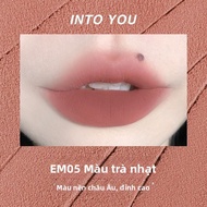 Son Môi into YOU Velvet Lip Mud 342 Son Bóng Mờ Màu Nude Son Môi Che Khuyết Điểm Son Môi Dạng Bột Dạ