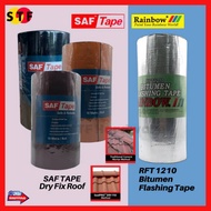 10M SAF TAPE / RAINBOW Dry Fix Roof Ridge Leak Proof Bitumen Poly Tape Flash Band Getah Bumbung Rabu