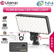 Ulanzi 2481 VL200 Rechargeable Camera Video Light with Soft Diffuser 5000mAh 2500K-9000K Smartphone 