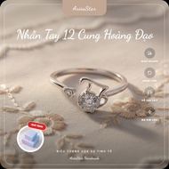 AriesStar 12 Zodiac Hand Ring - Meaningful Gift - Elegant & Attractive - Free box - NT010