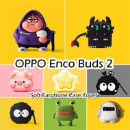 【In Stock】For OPPO Enco Buds 2 Case Innovation Cartoon Soft Silicone Earphone Case Casing Cover NO.1