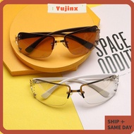 YUJINX Y2K Sun Glasses Cyber Eyewear Retro Fashion 2000'S Wrap Around