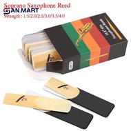 AN.MART 10Pcs Eb Alto Saxophone Reeds Bamboo Sax Reeds Strength 1.5 2.0 2.5 3.0 3.5 4.0 MY