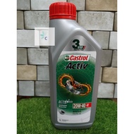 MINYAK ENJIN 4T ACTIV 20W-40 20W40 20W 40 CASTROL MINERAL ENGINE OIL 1 LITER ACTIBOND MOLECULES API 