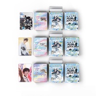 50-55pcs TF Family 4th Generation Holographic Hologram Laser Lomo Cards Wang Lujie Chen Sihan Yang B