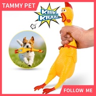 Dog Toys Screaming Chicken Pets Toy Squeeze Squeaky Sound Funny Toy Safety Rubber For Dogs tooth Mol