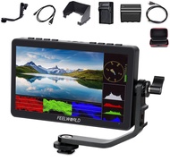 F5 Pro V4 +NP-F970 Battery+ Charger+Carry Case 6 Inch Touch Screen DSLR Camera Field Monitor with 3D