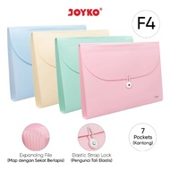 Expanding File Map Harmonica Folio F4 JOYKO EF-8F4 Pastel Color
