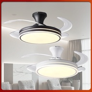 36"42"48" Electric Ceiling Fan With Light Household DC Motor Ceiling Fan Indoor LED Ceiling Fan Lamp