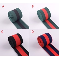 Elastic Polyester Webbing Striped Elastic Band,40mm Stripes Elastic Webbing for Garment Sewing DIY C
