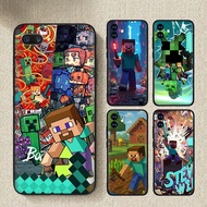 Realme Narzo N53 50 50a 50i Prime 50Pro 20 20Pro 30A Phone Case 82L4 Minecraft Black Silicone TPU Sh