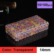 [10/100PCS] HIGH QUALITY 14MM DICE DADU ACRYLIC DICE FOR GAME PLAYING 色仔骰子筛粒 - KR1028