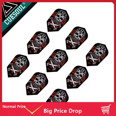 CUESOUL 9pcs 3 Colors Professional Dart Flights For Soft Tip Darts Flights And Steel Tip Darts B4101