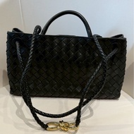 Bottega Veneta✨BV橫版Andiamo系列 Intrecciato編織磁釦手提包斜背包肩背包