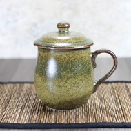 【送禮自用】茶末釉蓋杯 帶蓋馬克杯 鶯歌名家葉敏祥作品