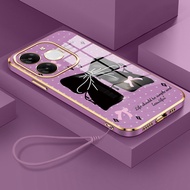 Phone Case For ITEL A80 Case Black Ribbon Women's Case Pattern Silicone Phone Case Softcase HP Case