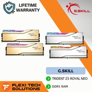 Flexi Tech G.SKILL Trident Z5 Royal Neo DDR5-6400MHZ 32GB AMP EXPO - Silver & Gold