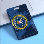 Classic Federal Agency F-Fbi Work Card With Lanyard ID Work Card Holder Bags Case Cover Identity Bus