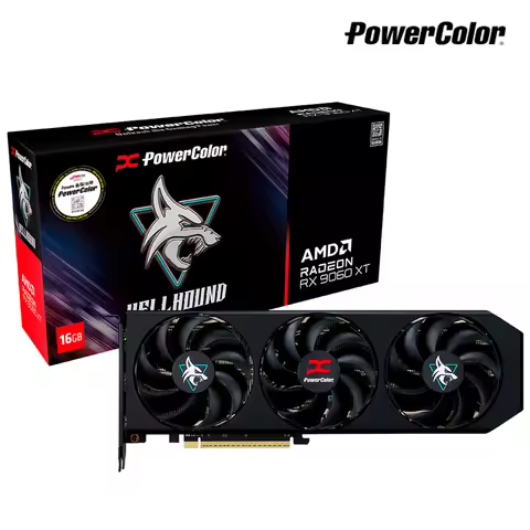 Powercolor Radeon Rx 9060 Xt Hellhound Oc D6 16Gb Daewon Cts (Distributor)