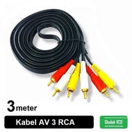 3 in 3 RCA Jack Aux Cable AV-003 3M Cable Audio R Speaker / DVD / TV 3 to 3 300CM