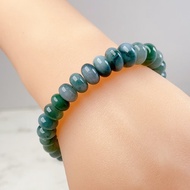 飄藍花翡翠桶珠手珠 | 天然緬甸玉A貨翡翠 | 送禮