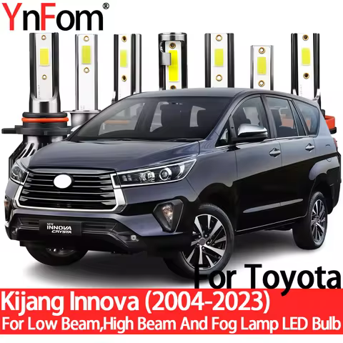YnFom For Toyota Innova Kijang Innova 2004-2023 Special LED Headlight Bulbs Kit For Low Beam,High Be