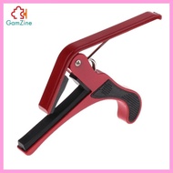 [lzdxwcke2] 2x Aluminium Alloy Guitar Capo Tune Clamp for Acoustic Guitar/Ukulele Red