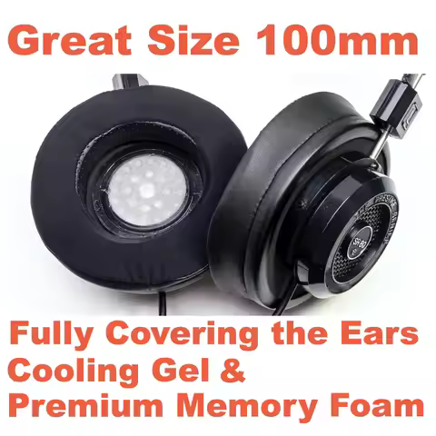100mm Cooling Gel Over Ear Pads Replacement Cushion For Grado SR60 SR60e SR60x SR80 SR80e SR80x SR12